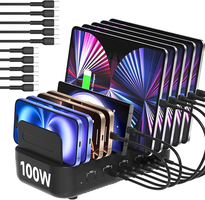 SooPii USB Charging Station, 100W Fast Charging Station by Soopii
