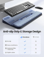 Vaydeer Wrist Rest with Keyboard Stand, Computer Wrist Support Pad, Ergonomic - Image 3