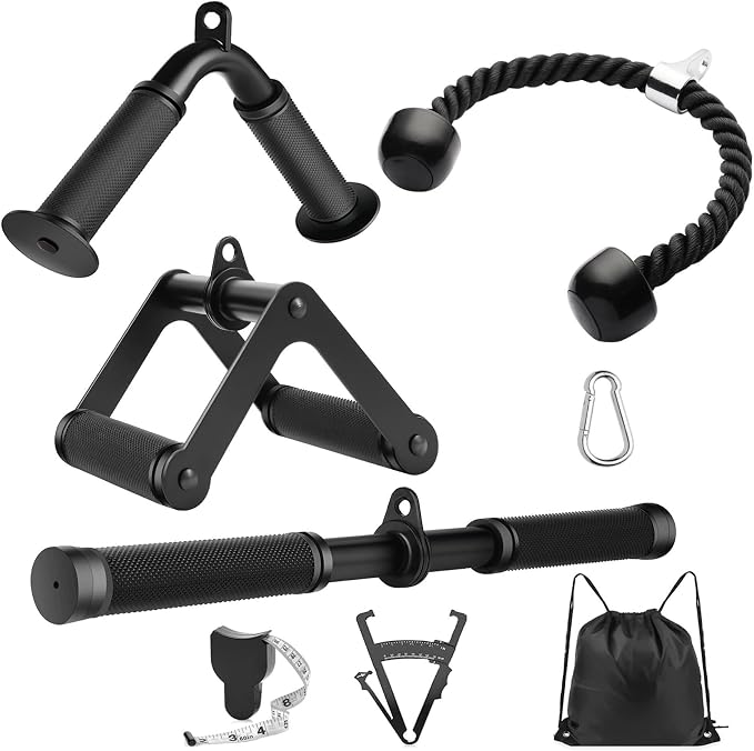 Cable Machine Attachment，LAT Pulldown Attachments Upgraded 1.3 Inch Comfort by Lovind