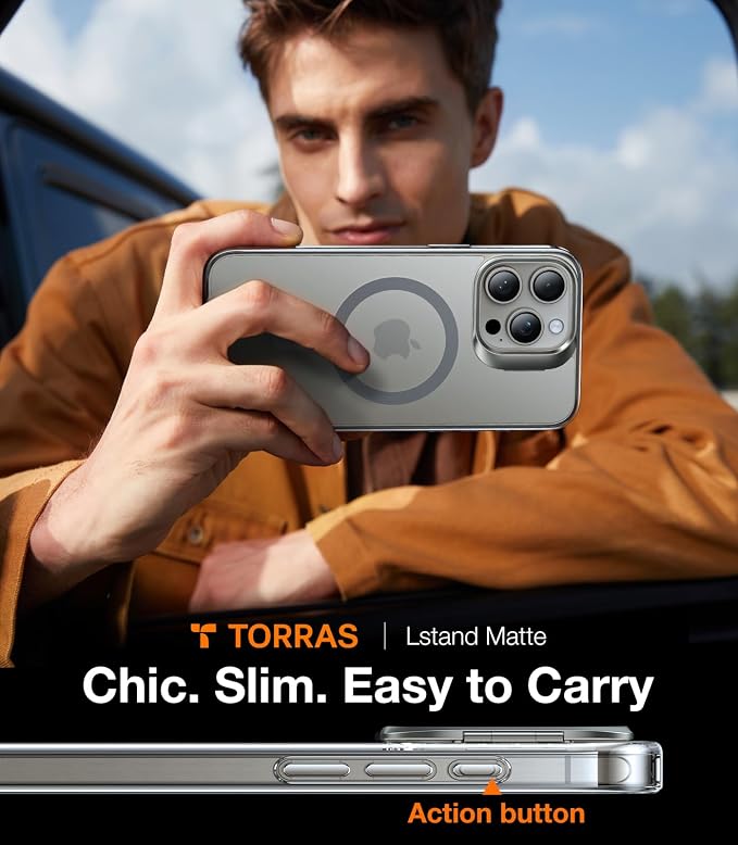 TORRAS Magnetic for iPhone 15 Pro Case, Compatible - Image 6