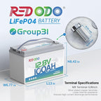 Redodo 12V 100Ah LiFePO4 Battery - Image 2
