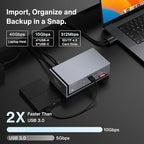 iVANKY FusionDock Max 1 Dual Thunderbolt 4 Chips, 20-in-1 Quad 6K@60Hz Monitor - Image 7