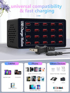 Charging Station, 100W20Port USB Charging Station, Charging Station - Image 4