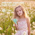 QearFun Portable Mini USB Rechargeable 3 Speed Personal Desk Table Fan - Image 6