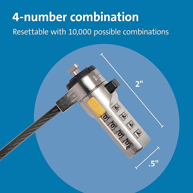 Kensington Combination Cable T-Bar Standard Lock Slot - Image 2