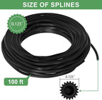 Window Screen Repair Kit, Screen Door Repair Kit, 0.125"X100' Screen Spline - Image 3