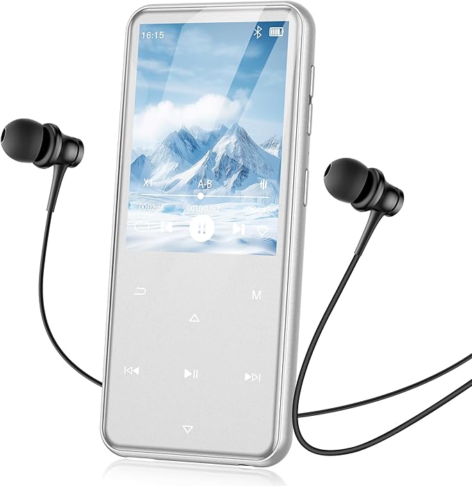 AGPTEK 64GB MP3 Player with Bluetooth, M3 2.4 inch Music Player with Speaker by AGPTEK