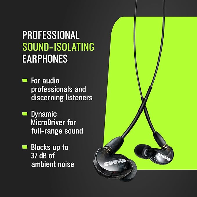 Shure SE215 PRO Wired Earbuds, Professional Sound Isolating Earphones - Image 2