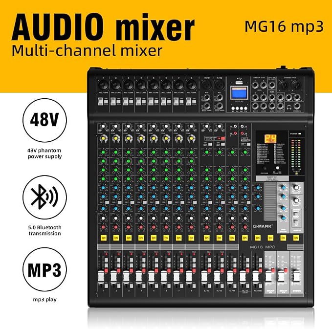 Audio Mixer Bluetooth G-MARK Professional Mixer Usb Interface Sound Board - Image 4