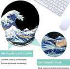 Mouse Pad with Wrist Support, Ergonomic Mouse Pad with Memory Foam Wrist Rest - Image 3