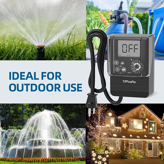 TiFFCOFiO New Digital Outdoor Timer Waterproof, Dial Programmable Method - Image 7