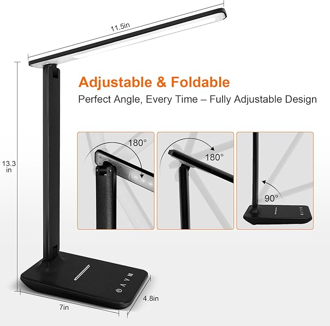 shinelife LED Desk Lamp for Office Home, Bright Desk Light - Image 6