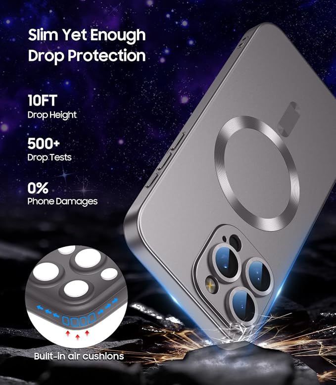 Magnetic for iPhone 16 Pro Max Case Slim Soft Silicone Bumper Shockproof - Image 5