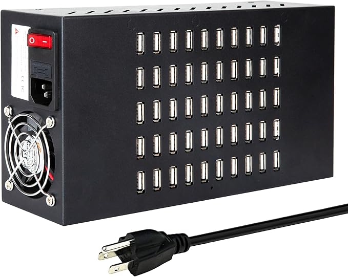 50 Port 200 Watt USB Charging Station, USB Fast Charger by RUANSZZDoublesidedtape