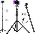 80" Phone Tripod, Selfie Stick Cellphone Tripod, Aluminum Tripods Stand by Nineigh