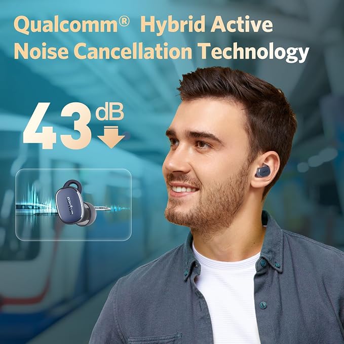 EarFun Free Pro 3 Noise Cancelling Wireless Earbuds, Hi-Res Sound, Snapdragon - Image 5