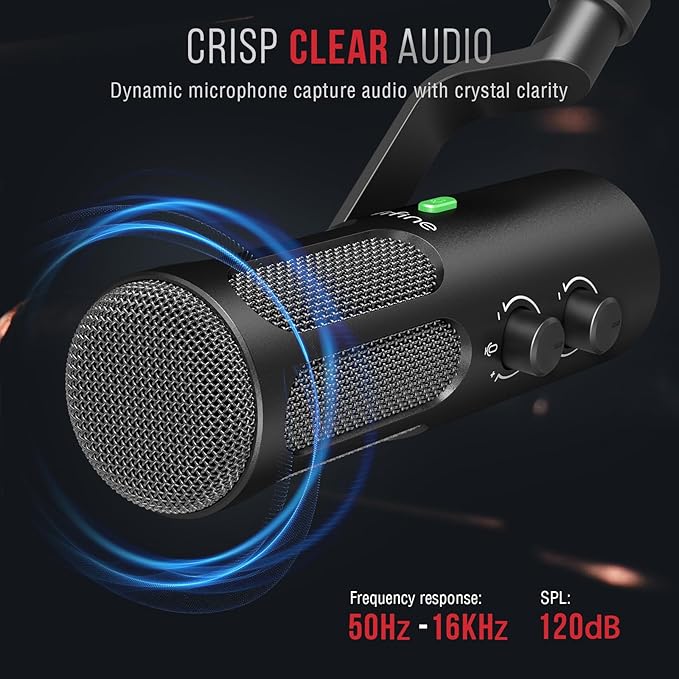 FIFINE XLR/USB Podcast Dynamic Microphone - Image 4