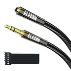 Elecan Headphone Extension Cable 10 Ft, 1/8 Inch 3.5 MM AUX Cord Wire Male to by Elecan