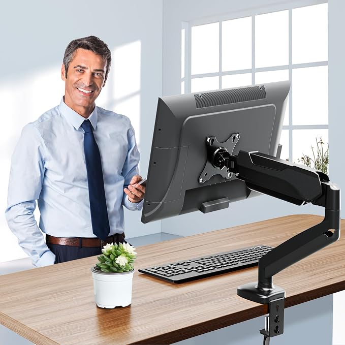 MOUNTUP Monitor Arm Desk Mount, Fully Adjustable, Computer Monitor Stand - Image 7