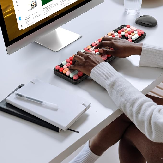 KNOWSQT Wireless Keyboard and Mouse Combo, - Image 6