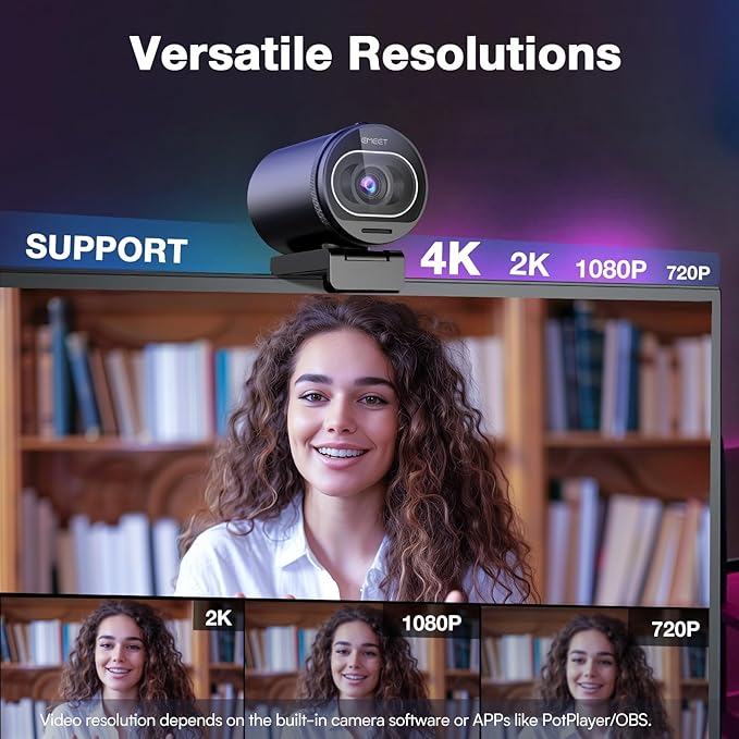 EMEET S600 4K Webcam with Tripod - Image 4