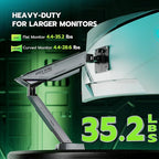 ARES WING RGB Single Monitor Arm Desk Mount - Image 3