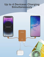 6000mah Ultra Slim Built in Cables Power Bank, Card Size Built in USB C Cords - Image 5