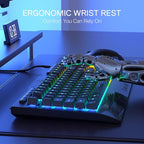 Redragon K525 RGB Backlit 104 Keys Wired Membrane Gaming Keyboard w/ 5 - Image 5