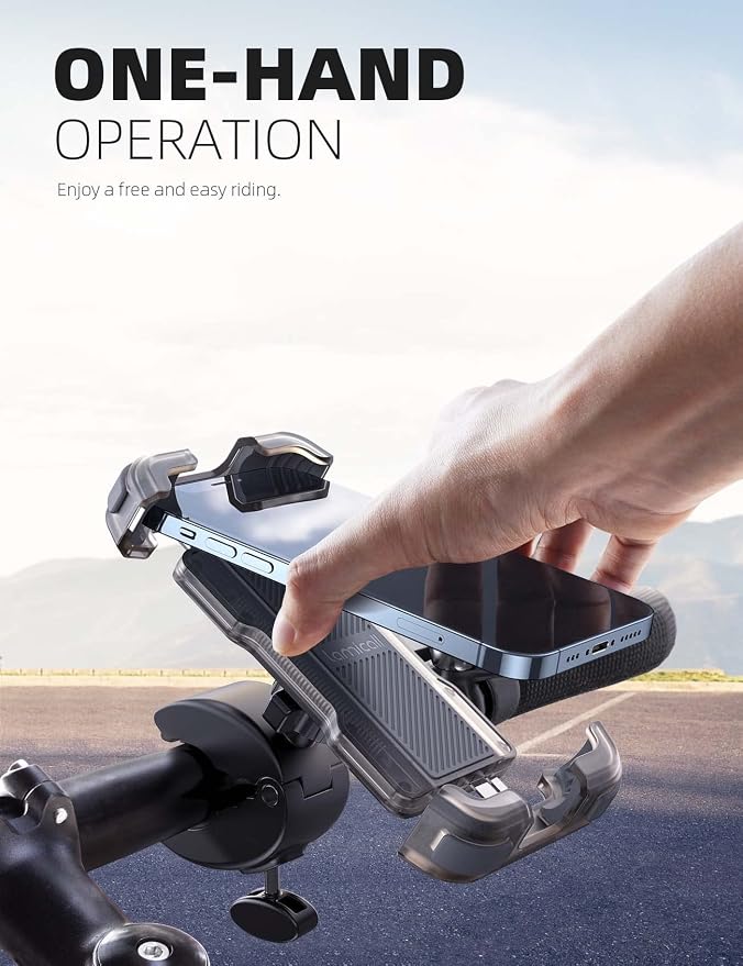 Lamicall Motorcycle Phone Mount, Bike Phone Holder - Image 3