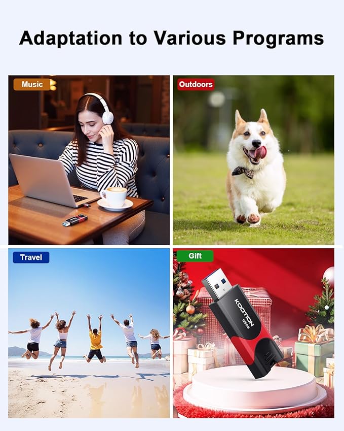 KOOTION 128GB USB Thumb Drive 3.1 Flash Drive Ultra High Speed up to 150MB/s - Image 6