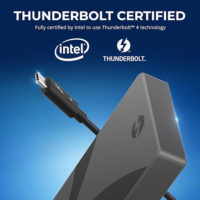 SABRENT Thunderbolt 4 Hub, 60W Charging USB-C Dock - Image 6