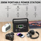 Portable Power Station 200W, 118Wh solar power station - Image 3