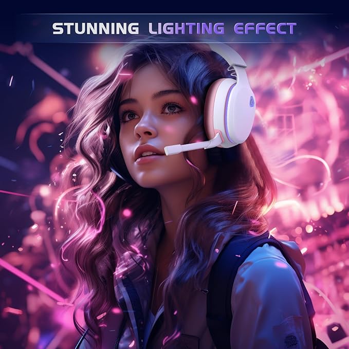 2.4GHz Wireless Gaming Headset for PS5, PS4 Fortnite & FPS Gamers, Nintendo - Image 6