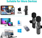 Wireless Lavalier Microphone for iPhone7-14, Wireless Clip Mic, Clip on - Image 2