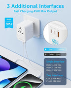 Universal Travel Adapter, International Travel Plug Adapter - Image 3