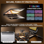Transparent Case with Keyboard for iPad Air 13 Inch, iPad Pro 12.9 Inch - Image 7