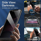 NEW'C 3 Pack Privacy for iPhone 11, iPhone XR Screen Protector, Enhanced - Image 8