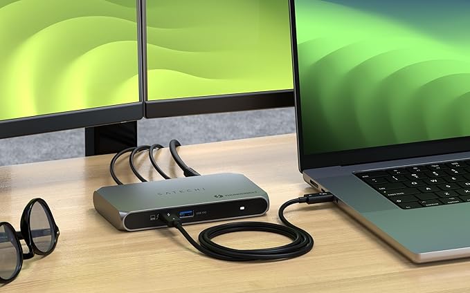 Satechi Thunderbolt 4 Dock Slim Hub Pro, USB C 100W Charging, Single 8K or Dual - Image 6