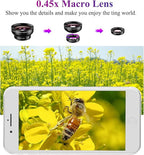 Apexel Phone Camera Lens, 2 in 1 Cell Phone Clip-on Lens Kit 0.45X Wide Angle - Image 6