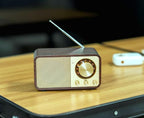 FM Radio with Bluetooth Retro Bluetooth Speaker Vintage Radio with SD/USB - Image 8