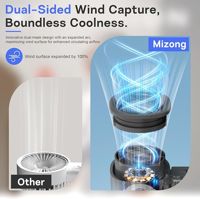 Personal Handheld Fan, Portable 3-in-1 High-Speed Turbo Fan - Image 4