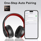 TUINYO Bluetooth Headphones, Over Ear Stereo Wireless Headset 40H Playtime - Image 4