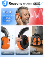 Dr.meter Noise Reduction Ear Muffs, Ear Protection Noise Cancelling Headphones - Image 5