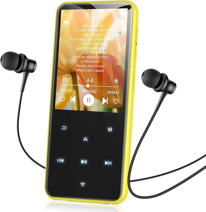 AGPTEK 64GB MP3 Player with Bluetooth, M3 2.4 inch Music Player with Speaker by AGPTEK