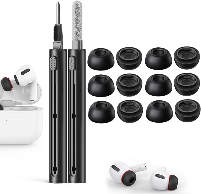 Compatible with AirPods Pro 2nd/1st Generation Memory Foam Replacement Ear Tips by POHGELAN