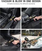 Fanttik Slim V10 Mix Cordless Car Vacuum, 4 in 1 Handheld Air Duster, Color - Image 2