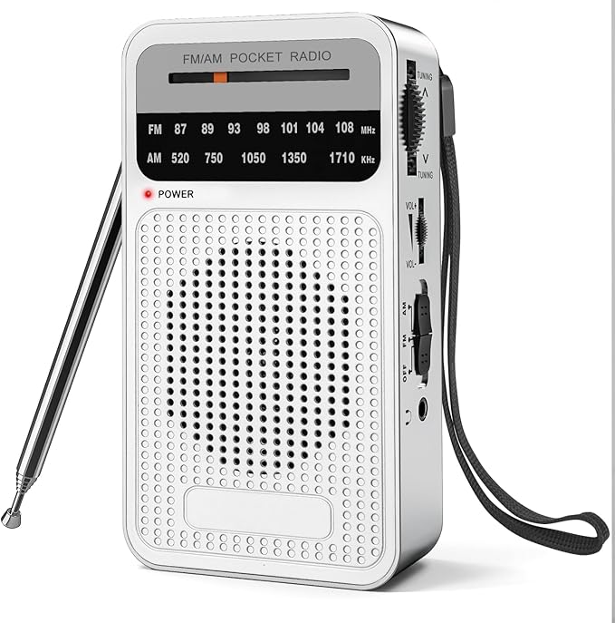 Portable Radio AM FM with Long Range Reception, Goodes Transistor Radio with by Goodes
