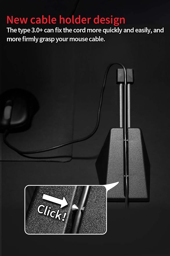 Hotline Games Mouse Bungee 3.0+ Mouse Cord Clip Cord Management System Fixer - Image 5