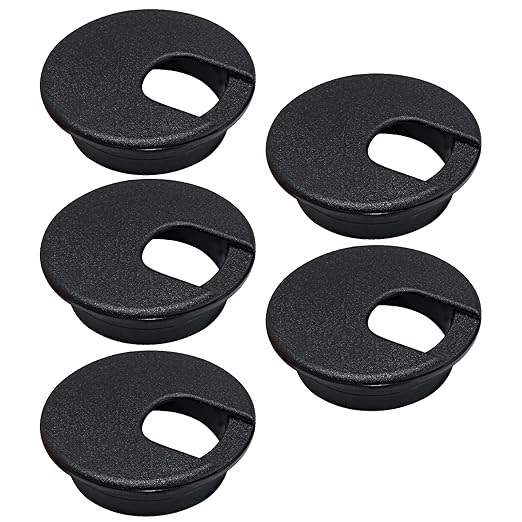 5 Pcs Desk Grommet 1-3/8" / 35 mm, Desk Cord Hole Cover, Cable Grommet ABS by EASYEAH