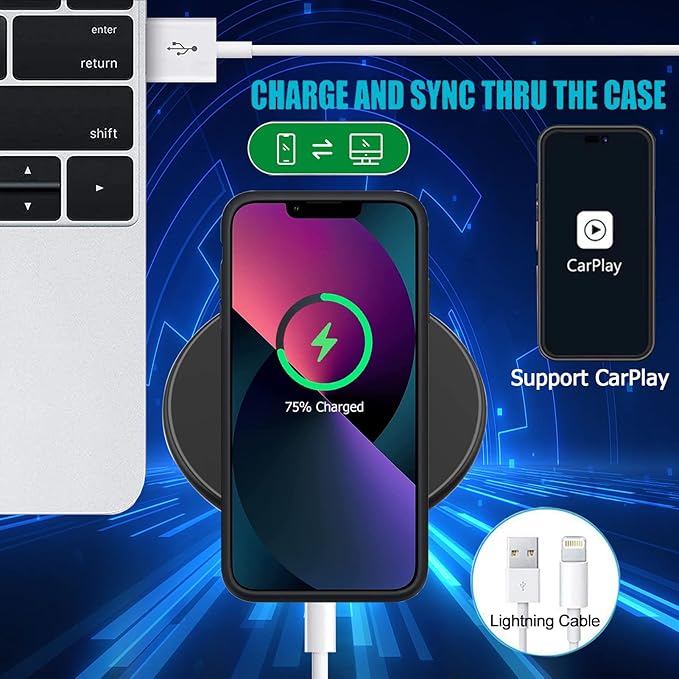 Battery Case for iPhone 12 Pro/ 12, Upgraded 10000mAh Rechargeable Portable - Image 6